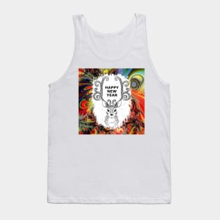 New Year's Eve Deer Christmas Holiday Tank Top